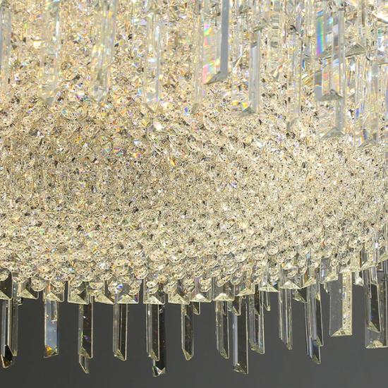 crystal chandelier.