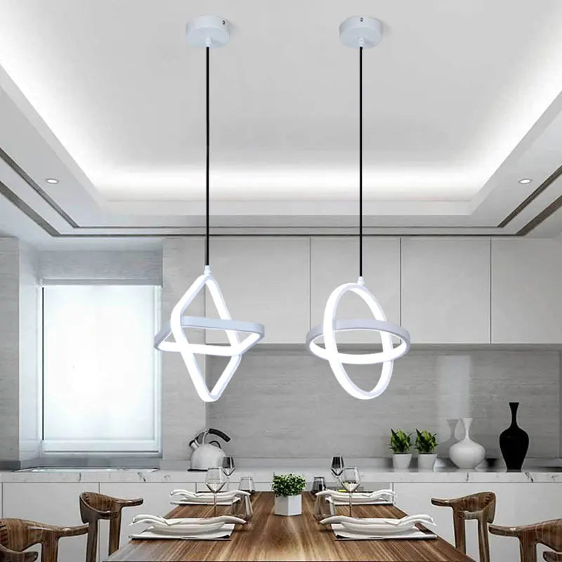 Modern Black/White Hanging Lamp