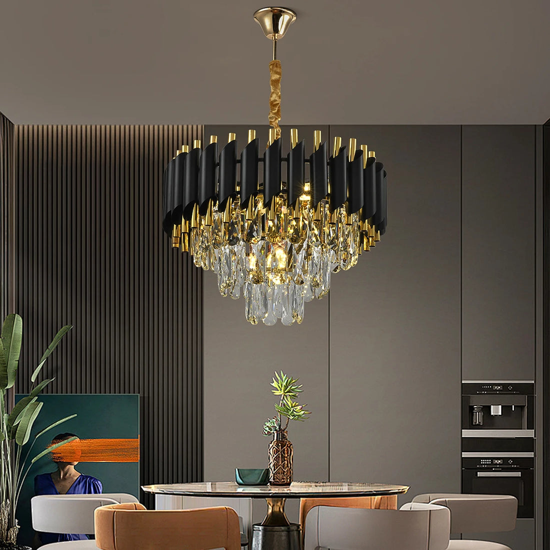 Modern gold chandelier lighting